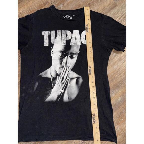 HIP HOP TUPAC 2PAC PRAYER BLACK T SHIRT 90s Y2K Rap SMALL - Picture 6 of 9